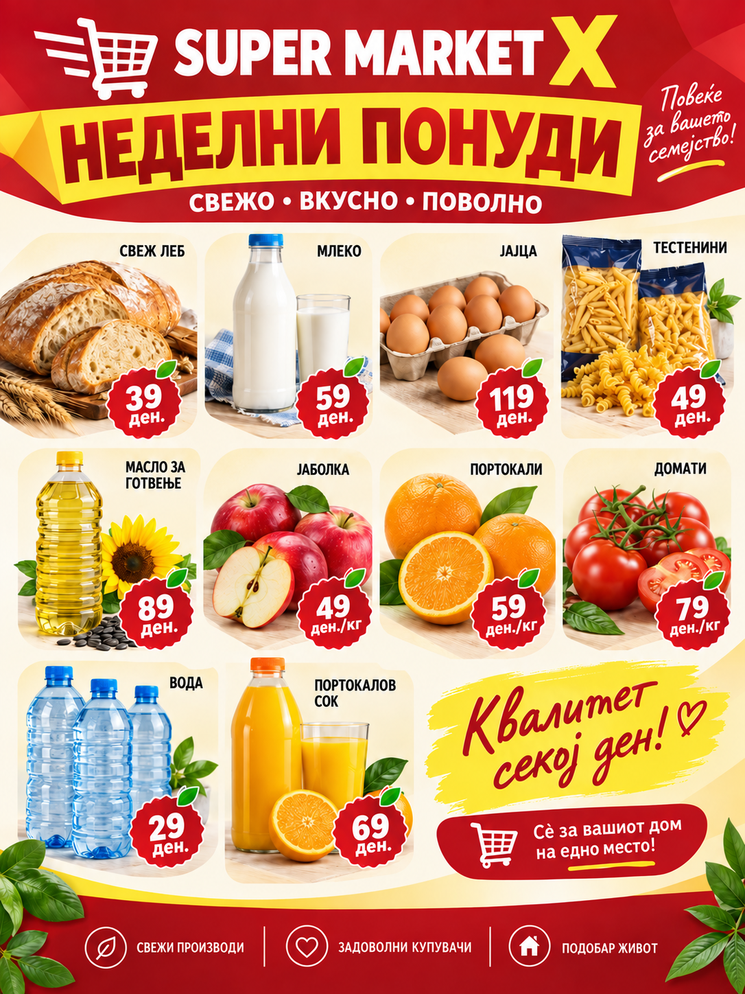Неделни понуди во Super Market X